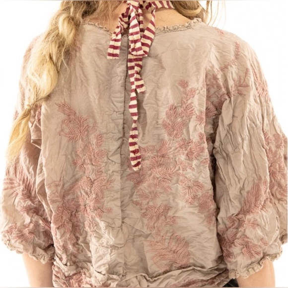 LIKE NEW Magnolia Pearl Embroidered Swarna Blouse 1089 - Picture 2 of 11